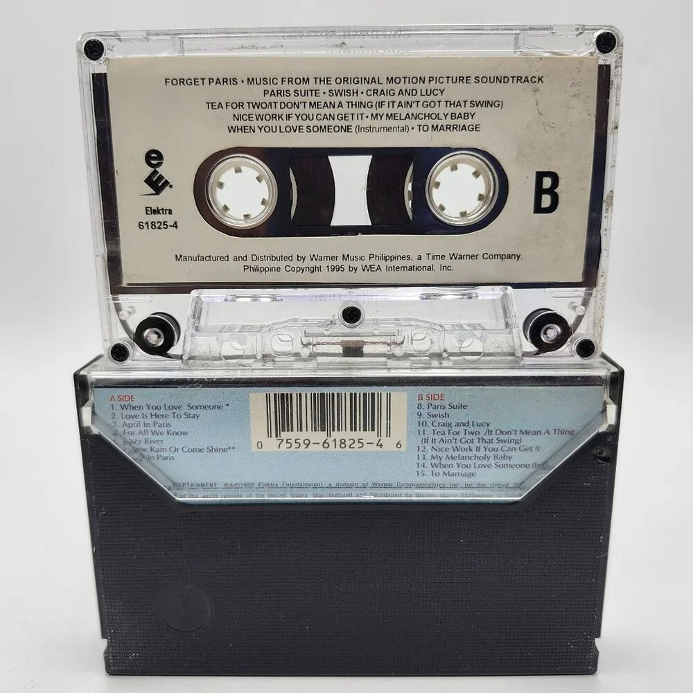 Forget Paris Motion Picture Soundtrack 1995 Elektra Cassette Philippine Filipin - Picture 2 of 2